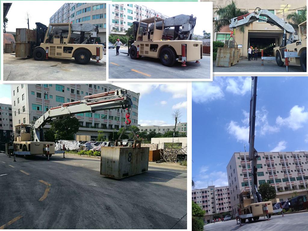Fork&Boom lifting combination vehicle