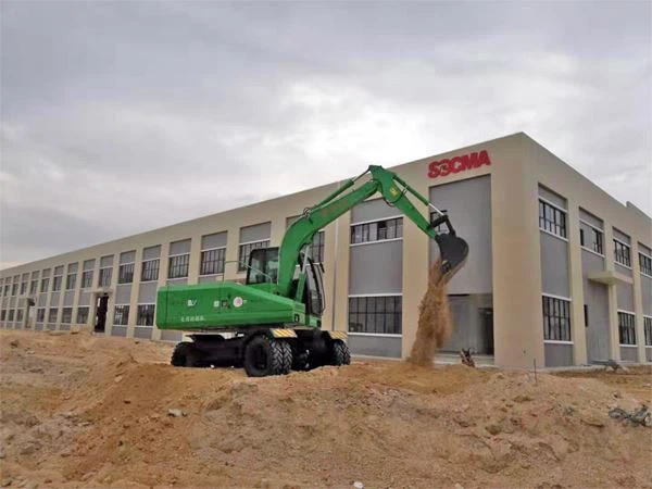 fully Electric wheel excavators