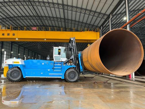 50 ton forklift work for steel pipe 1 50 ton forklift work for steel pipe 1