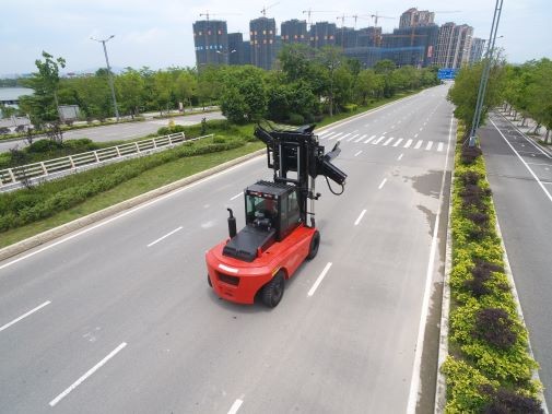 12 Ton Diesel Forklift Optional Electric Lithium Ion Battery