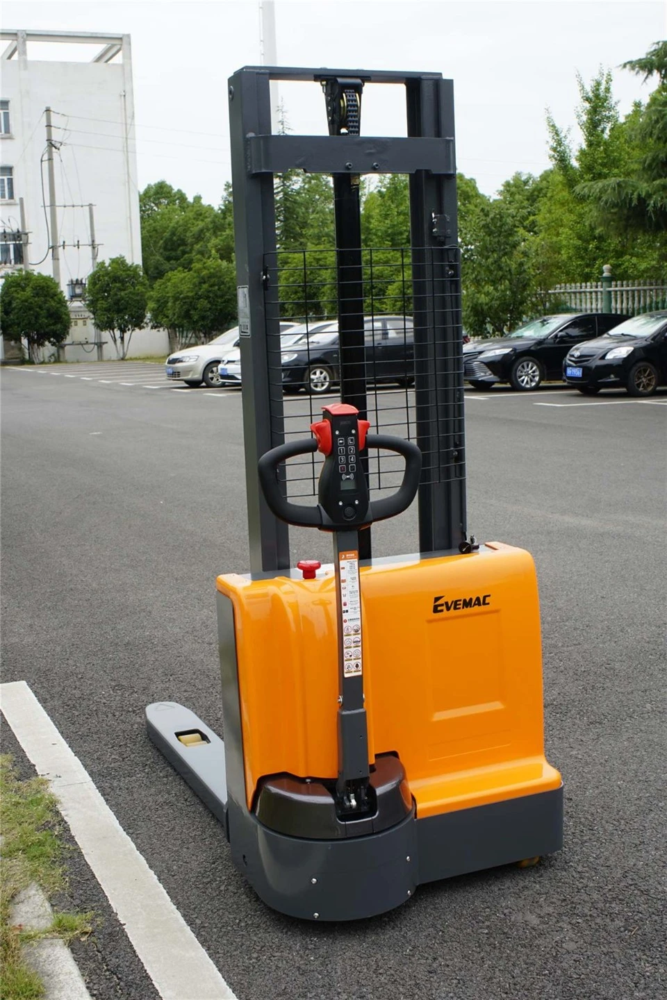 3000mm 1000kg 2200lbs Electric Walkie Stacker With Lithium Battery Pack And Easy Control