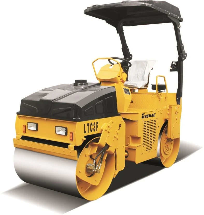 Chinese Top Brand High Performance 3 Ton Road Roller LTC3E Vibrating Compactor Price For Sale