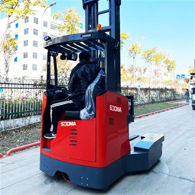 High Reach Forklift 3ton Reach Forklift Electric Stacker Truck Narrow Aisle Forklift Lift Truck For Sale