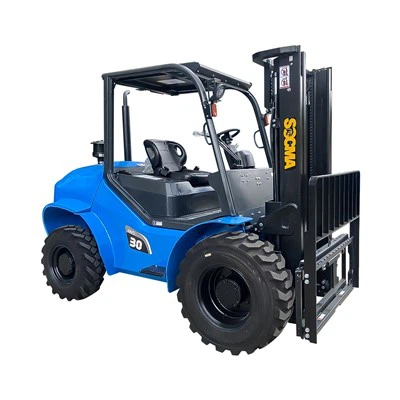 SOCMA 3 Ton All- Terrain Off Road 4x4 Four Wheel Drive 4wd Rough Terrain Forklift