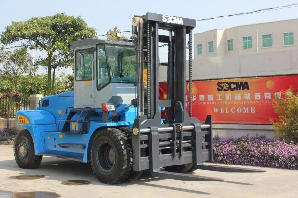 16 Ton Diesel Heavy Forklift Truck Color Blue