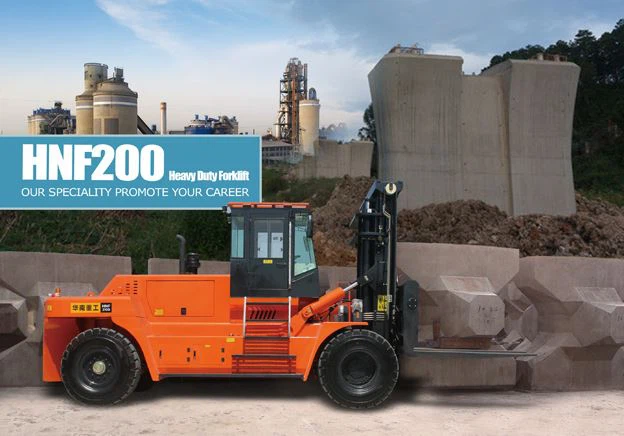 20 Ton Forklift For Heavy Concrete Block Transport