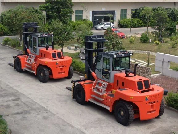 25 Ton Diesel Heavy Forklift Truck Color Red