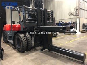 10 Ton Forklift With Steel Rebar attachment
