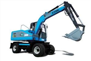 Fully electric wheel excavator 8 ton