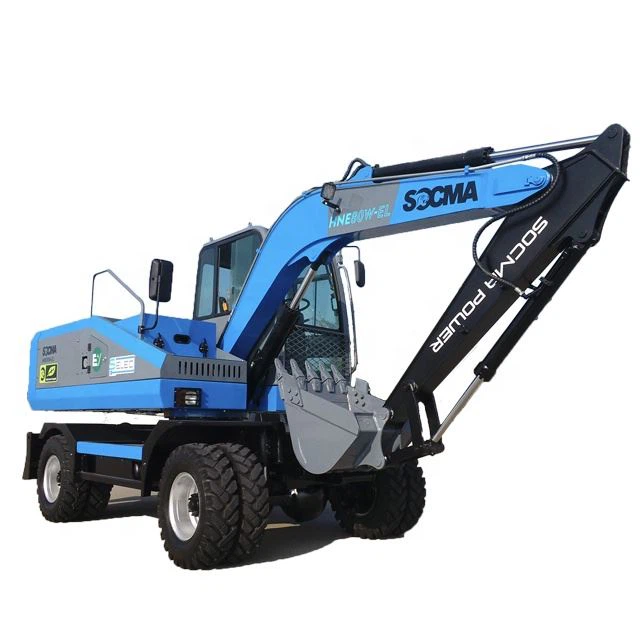 SOCMA Electric Excavator HNE80W-EL Wheel Excavator