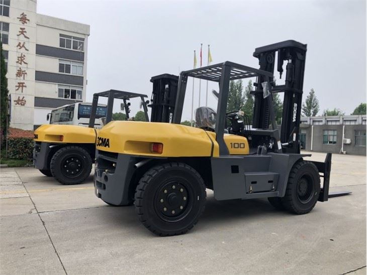 10 Ton Forklift Truck Material Handler For Construction Farm Warehouse Port
