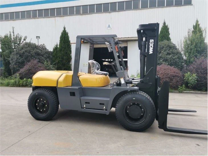 10Ton Diesel Counterbalance Forklift For Container Depot
