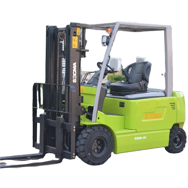 3.5t 4 Wheel Forklift Electric Counter Balance Fork Truck