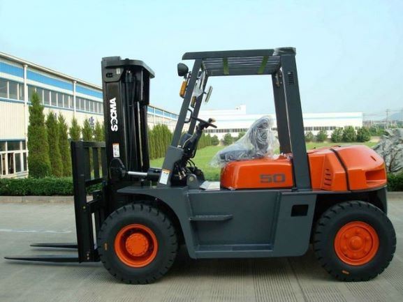 5 Ton Diesel Forklift Diesel Engine Work In Warehouse And Rental