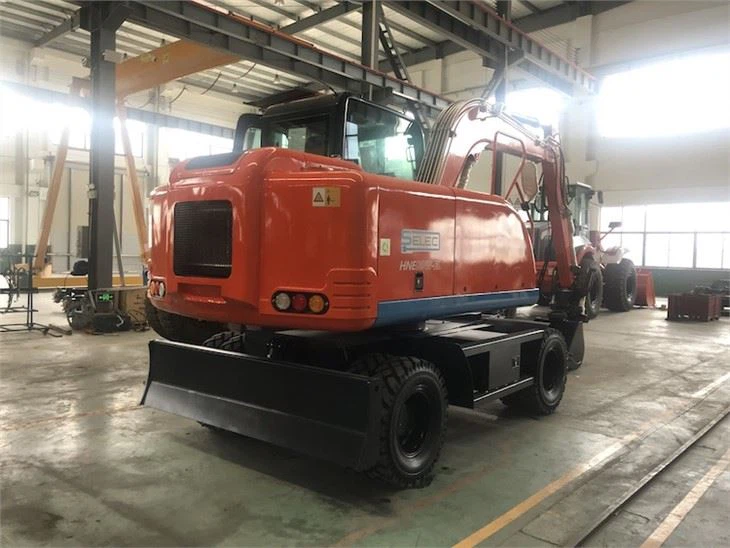 8TON ELECTRIC WHEEL EXCAVATOR COLOR RED