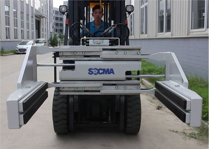 Forklift Attachment Flat Holding Block Clamp For SOCMA Forklift
